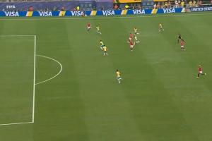 挪威开场3分钟进球被吹，帕特里克·贝格破门，但瑟洛特越位在先